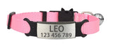 Solid Personalized Kitty Kat Collar