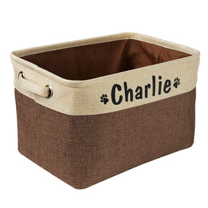 Personalized Pet Toy Basket